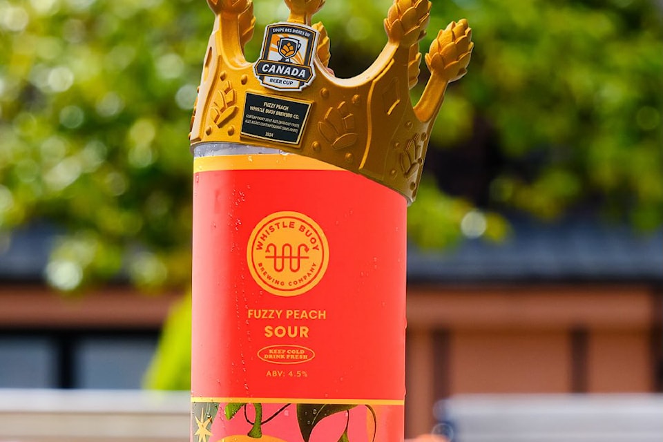 Whistle Buoy Brewing Co. celebrates gold in Contemporary Sour Ales for its Fuzzy Peach.