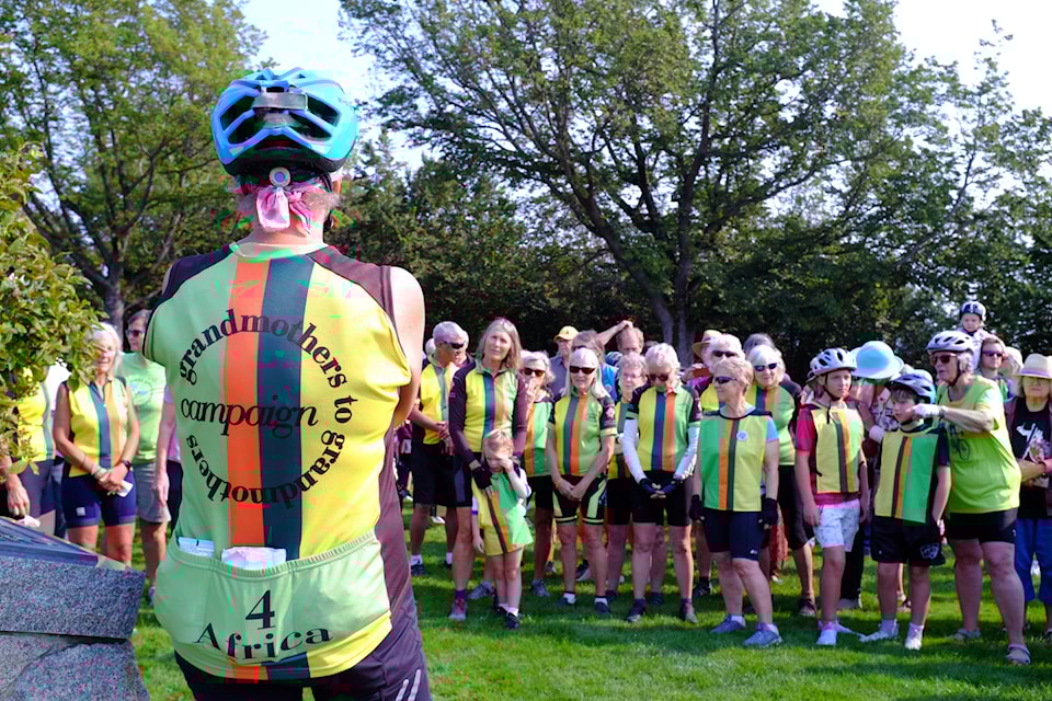 PHOTOS Victoria Grandmothers for Africa finish 3 day cycling journey Goldstream News Gazette