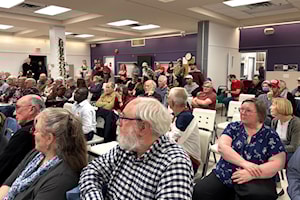 Victoria candidates face off at crowded all-candidates meeting