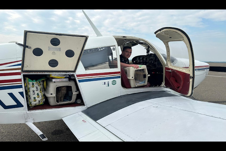 Jonathan Monahan, a recreational pilot from Victoria, completed his first volunteer flight.
