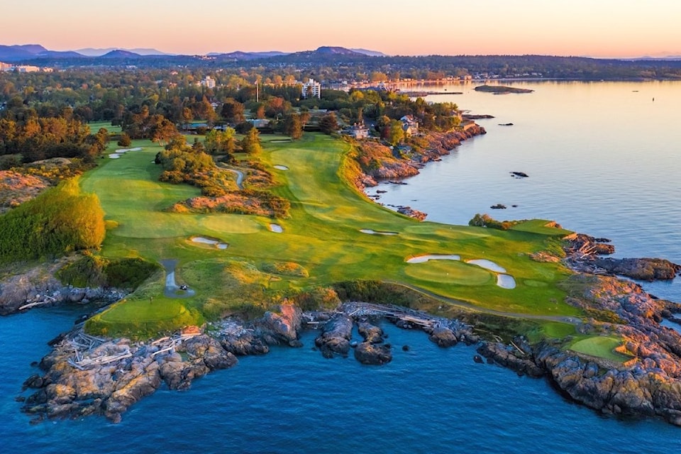 Victoria Golf Club offers ocean views and windswept fairways, making it a historic favourite for golfers on Vancouver Island. It is ranked #18 in Canada.