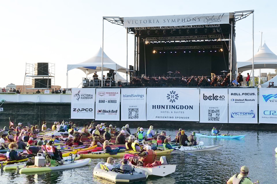 Tens of thousands packed Victoria’s Inner Harbour as Symphony Splash returned Aug. 3 after a five-year hiatus.