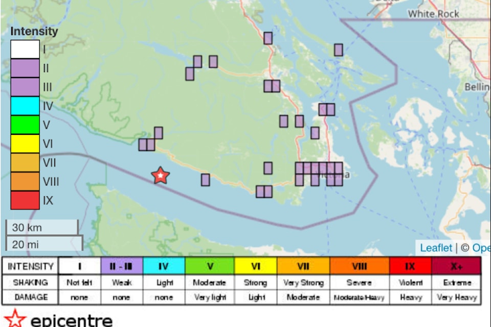 By Tuesday (Aug. 19) morning, nearly 70 people report having felt the 3.6 magnitude earthquake the evening before.