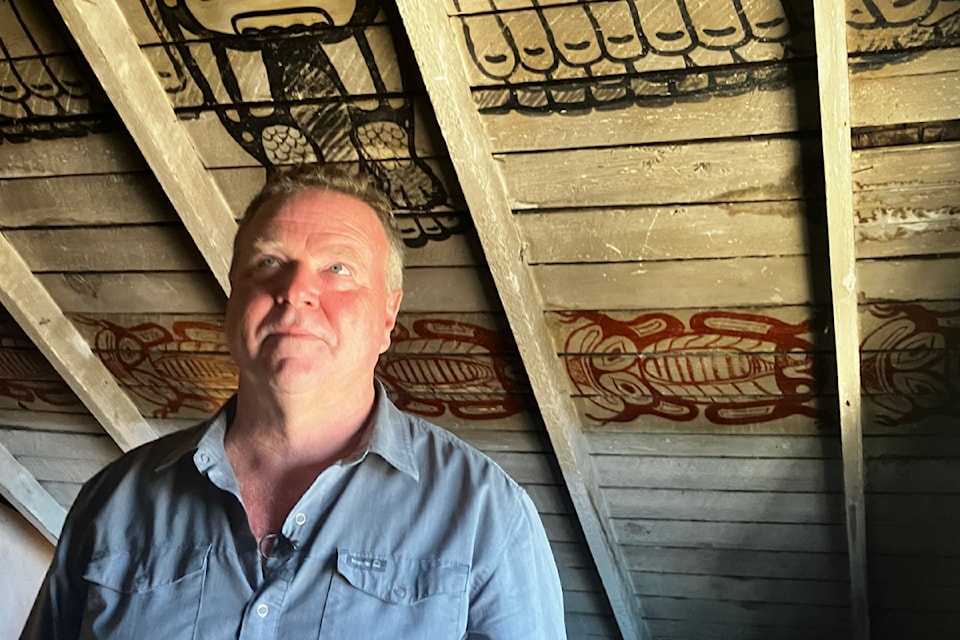 Peter Willis takes pride in ownership of the House of All Sorts, built for Emily Carr in 1912, with her work still on the ceilings of the attic.