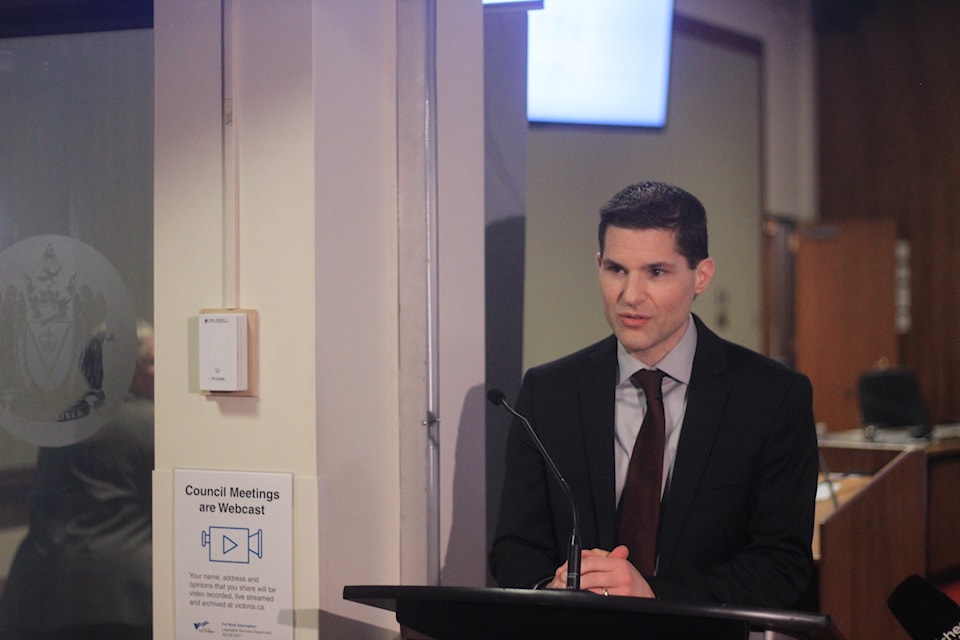 Elections officials announce the results of Victoria's Crystal Pool Referendum.