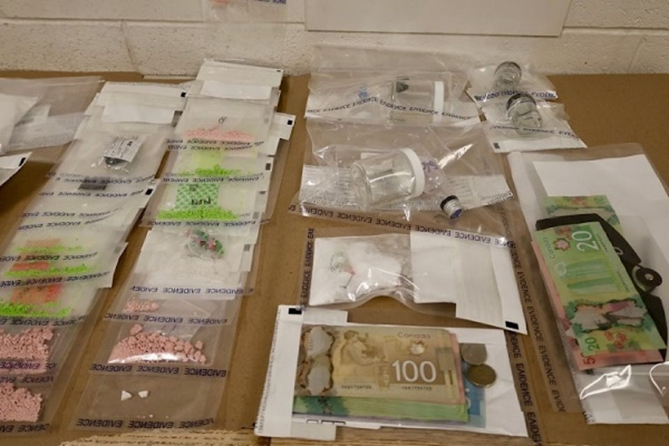 Westshore RCMP seized a large amount of drugs and cash last week in Langford. 