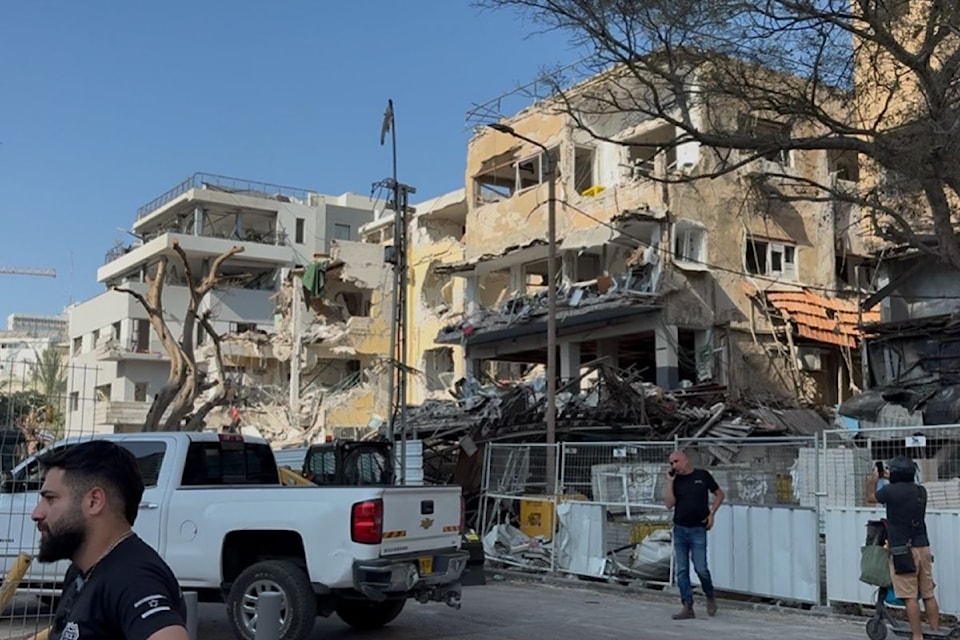 The apartment complex where Martin was staying was evacuated several times due to missile strikes.