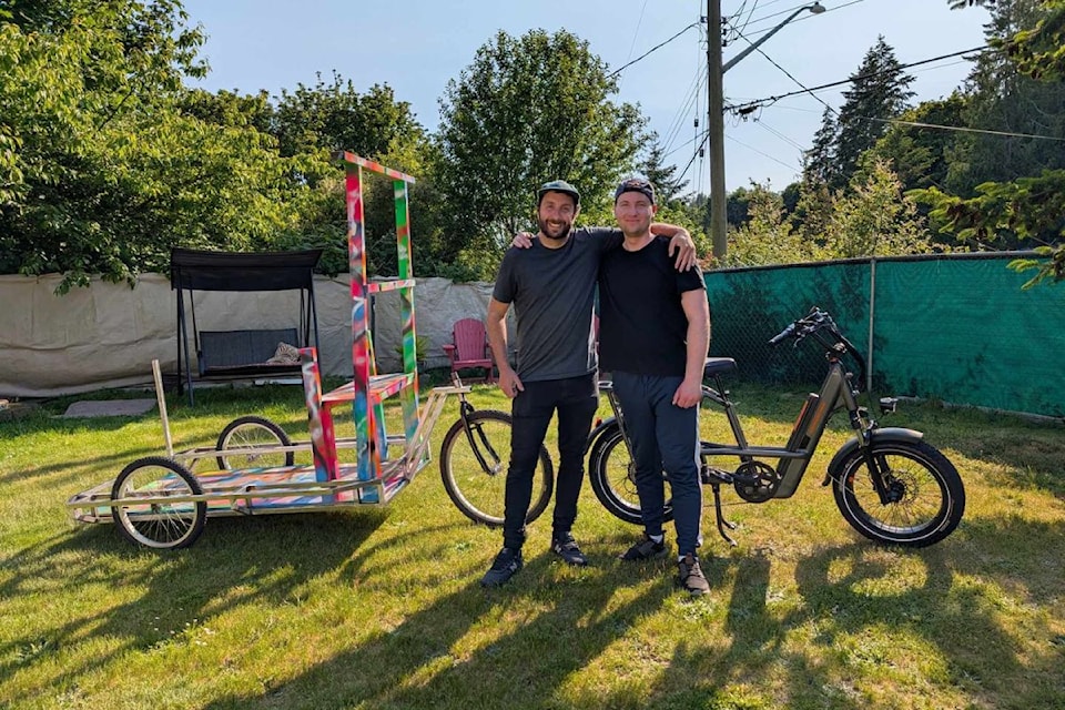 Mike Stulberg (left) and Alex Kalicki founded the Victoria Bike Rave in 2024.