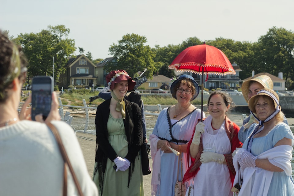 The Jane Austen Society of North America's Victoria branch celebrates the 250th anniversary of the author's birth with a costumed promenade along the breakwater.