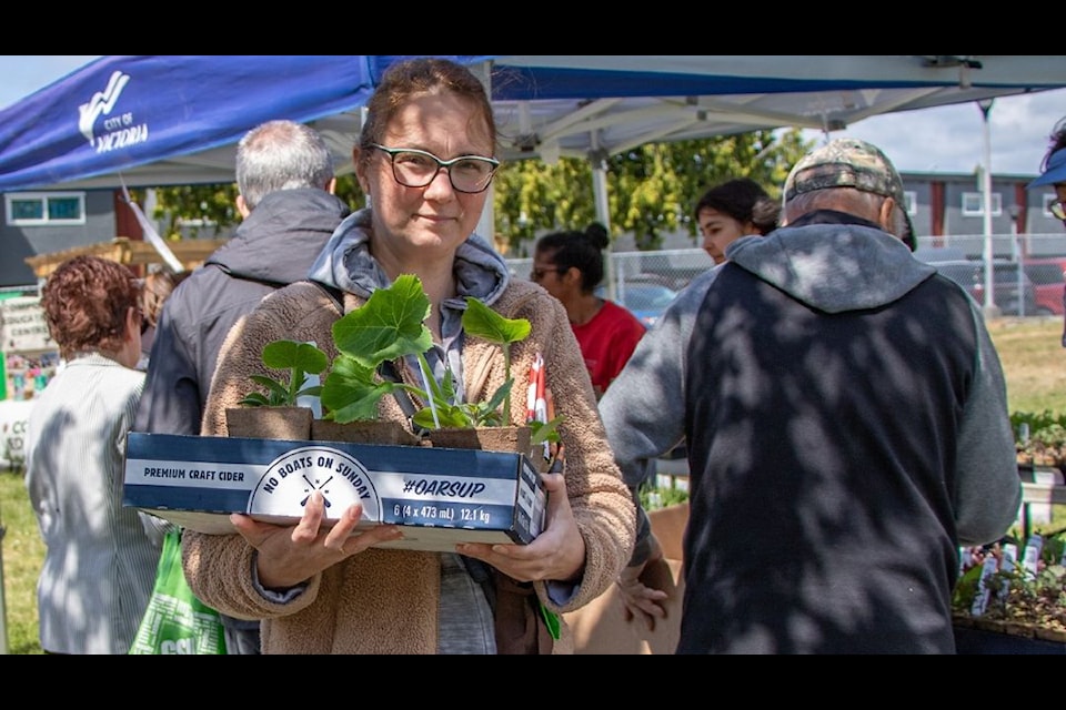 Victoria hands out its spring seedlings, nurtured in the city’s nursery before helping residents who face barriers growing their own food.
