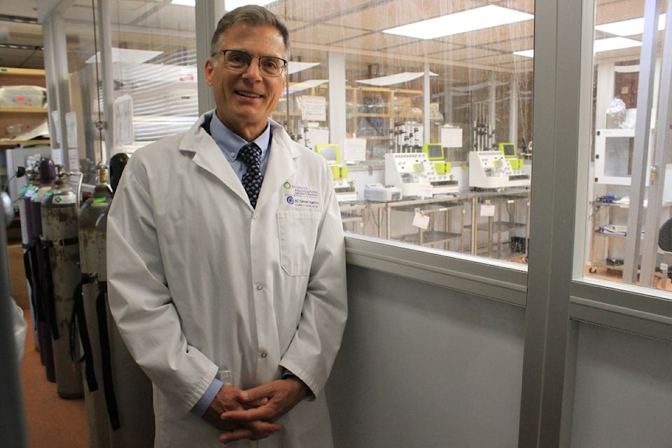 Dr. Brad Nelson stands outside the lab where the magic happens.