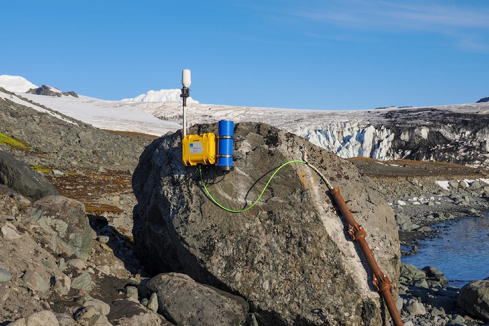 ONC’s Iridium shore station that collects high resolution data from the new ONC-Spain Antarctic Ocean partnership observatory.  
