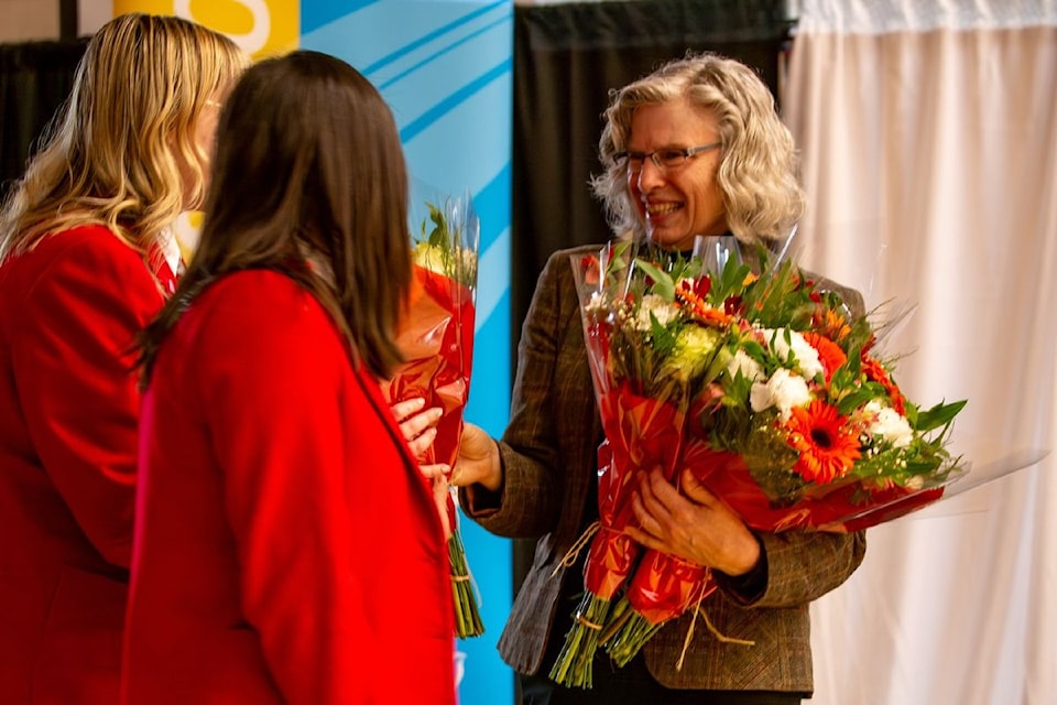 Donna Holmwood was honoured at St. Margarets School with the King’s Coronation Medal.