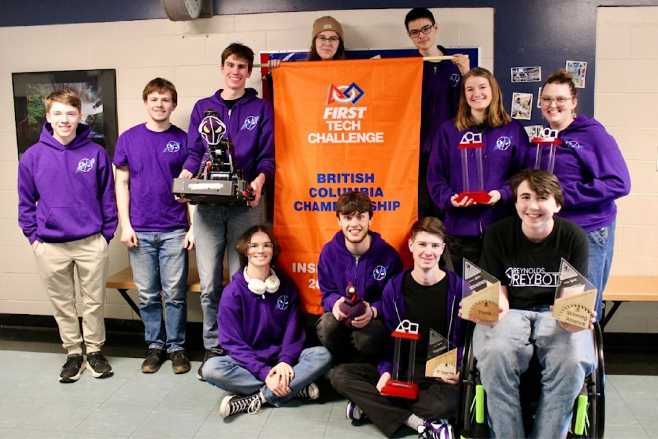 The Reybots earned a spot at the world championships from winning the BC Inspire Award in February. 