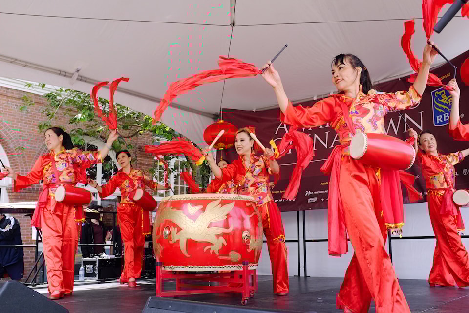 The Victoria Chinese Happy Drum Group was one of many acts entertaining the crowd at this year's event. 