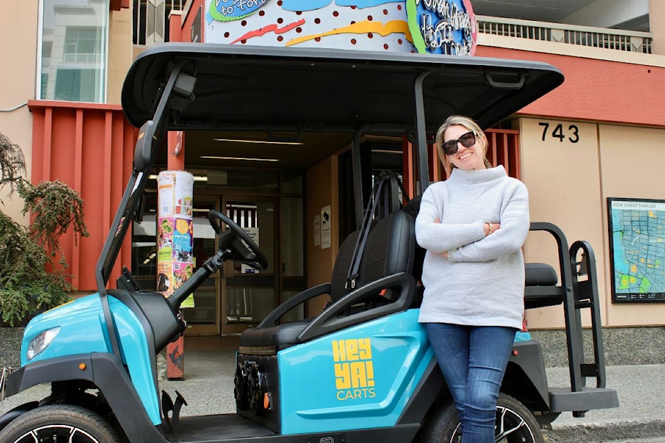 Tasha Maynard and her husband opened HeyYa Golf Carts in Vancouver in July 2024, and now they’re set to expand to Victoria. 