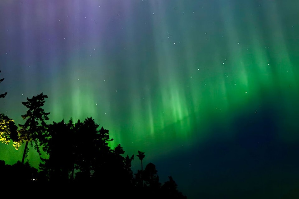 Just over a year ago, in May 2024, an intense solar storm lit up the skies over Greater Victoria with one of the most vivid aurora displays in recent memory. Tonight and tomorrow may offer a similar chance – if conditions align.