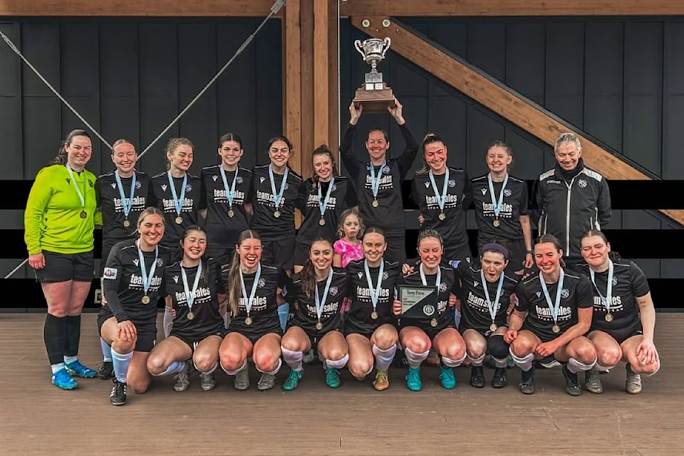 Gorge FC's women's premier team’s undefeated season continued on Sunday, claiming the BC Provincial Championship, to go along with their earlier Terry Price Cup (pictured)