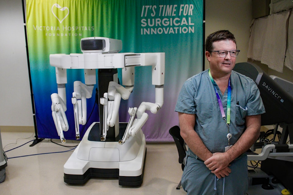 Royal Jubilee Hospital chief of urology Jeff McCracken will be among the first surgeons to operate using the DaVinci surgical robot in Victoria.