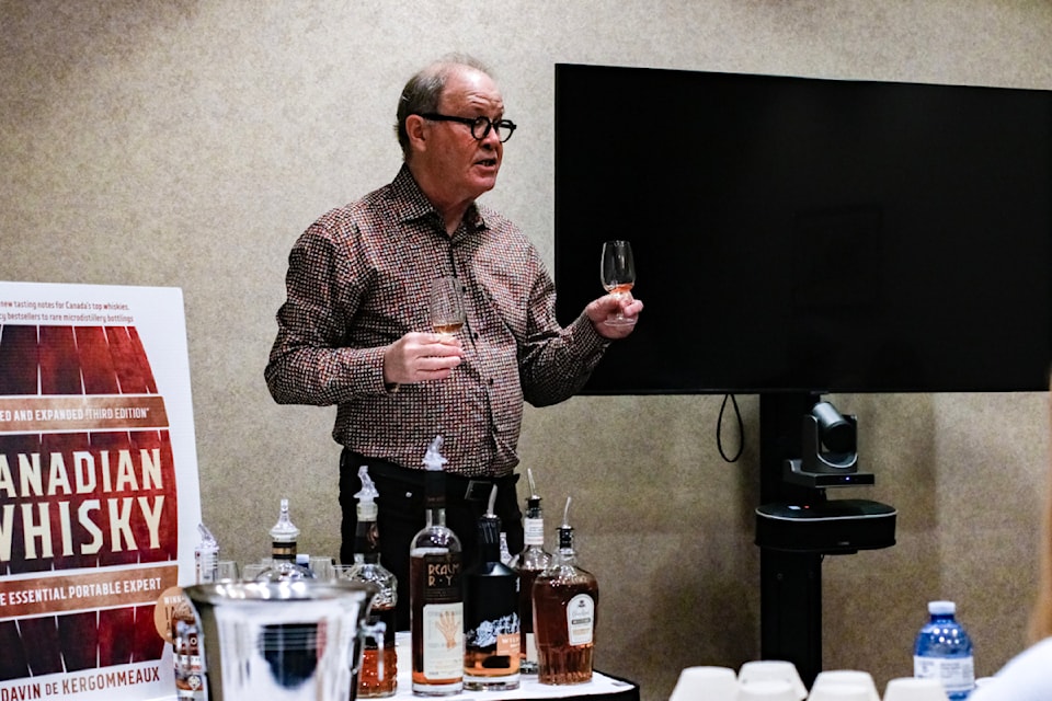Canadian whisky expert Davin de Kergommeaux held a preview tasting ahead of the Victoria Whisky Festival.