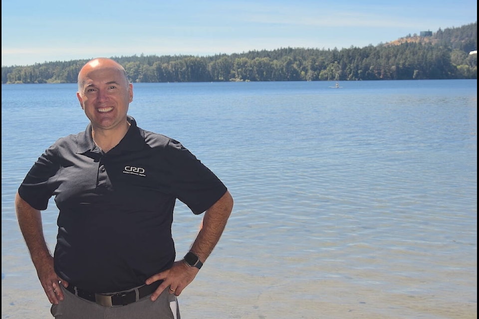 CRD board chair Colin Plant says an oxygen-generation system being put in place at Elk/Beaver Lake is going to be a game-changer. (Brendan Mayer/News Staff) 