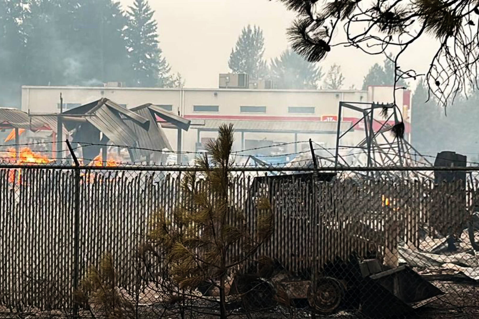 North Shuswap directer surveying damage in Scotch Creek after