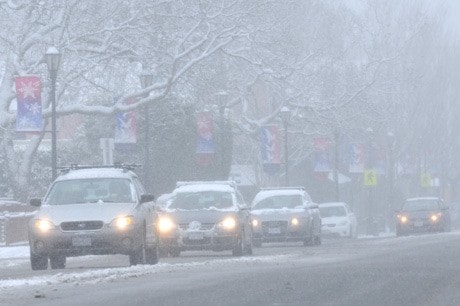 Oak Bay Snow Traffic 1