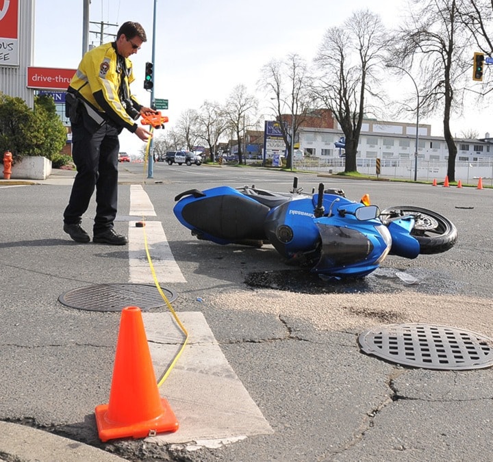 Motorcycle Accident on Douglas and Finlayson