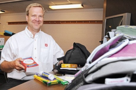 Salvation Army backpacks