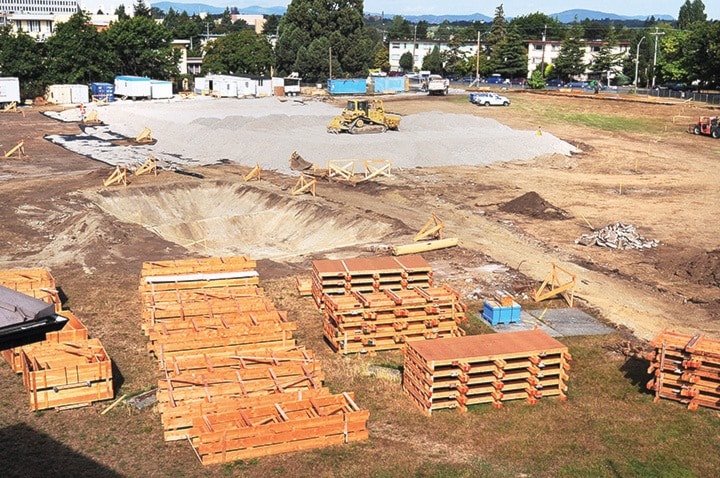 Oak Bay High construction