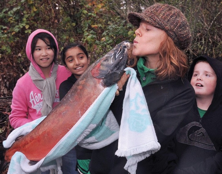 Salmon in Colquitz Stream