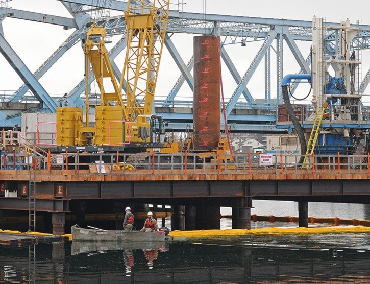 Johnson Street Bridge Caissons 1