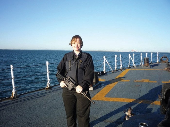 Nicola Peffers was deployed to sail on the HMCS Winnipeg for six months.