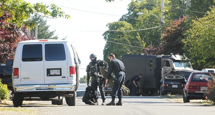 Domestic Incident in Saanich