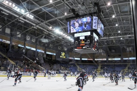Video screens at Save-On-Foods Memorial Centre