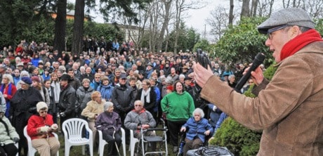 Vigil at the Jewish Cemetary