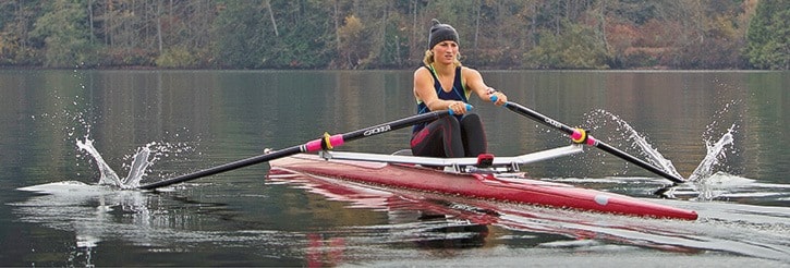 Claremont CSI Rowing Crews train on Elk Lake