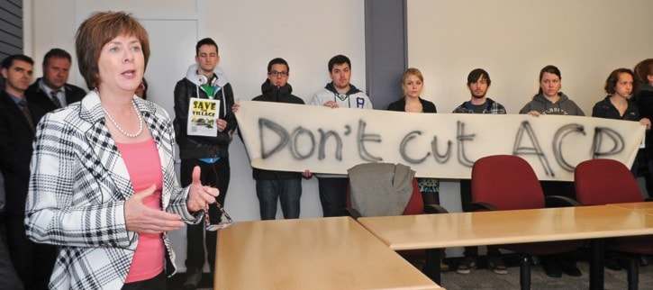 Camosun College ACP protest