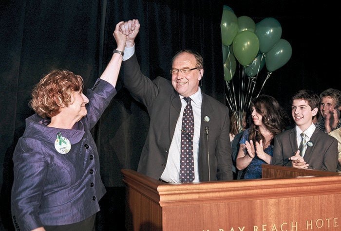 Andrew Weaver-election night