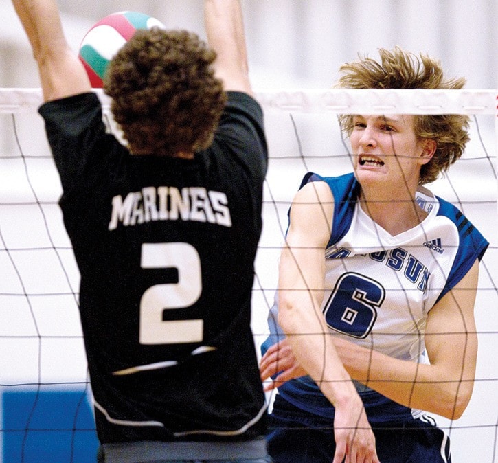 Camosun College Chargers Mens Volleyball team vs Vancouver Island University Mariners