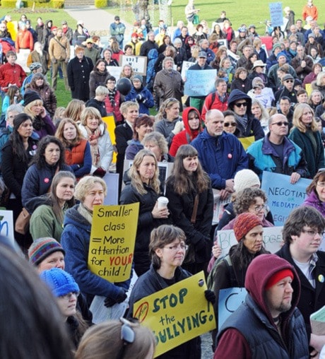 Teachers Protest at the Legislature