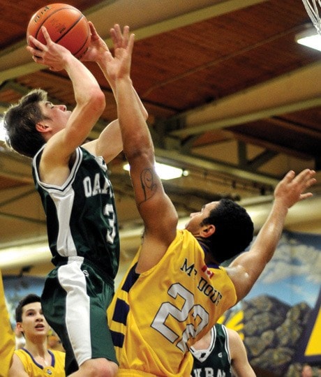 Oak Bay HS vs Mt Doug basketball