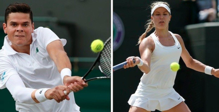 64747BCLN2007MilosRaonicandGenieBouchard-Wimbledon2014