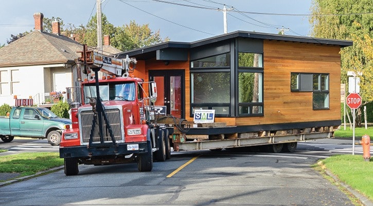 Pre-fab Home Move