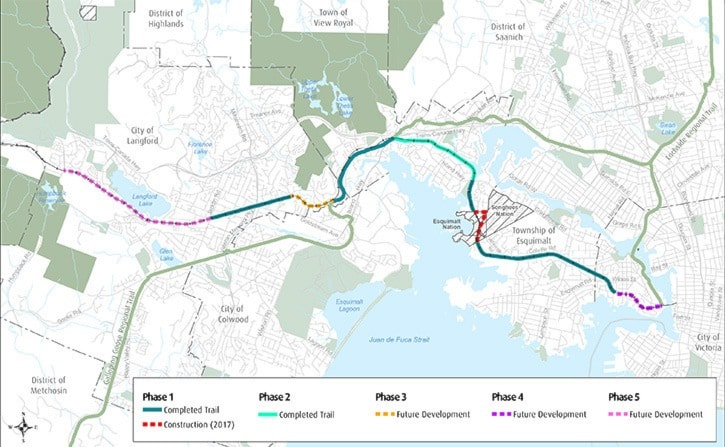 17-18 - Attachment 1: E&N Rail Trail – Humpback Connector (Map