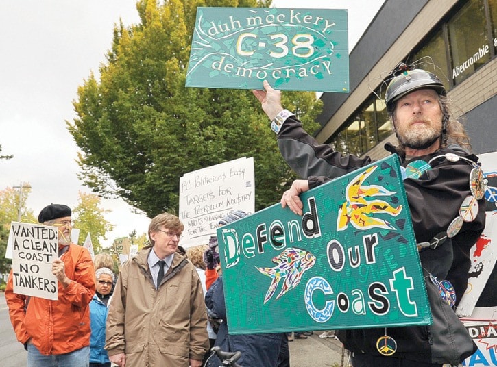 Rally outside Ida Chong's office