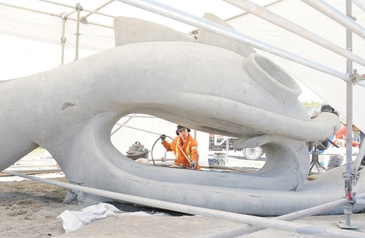 Gyro Park Cadborosaurus repair
