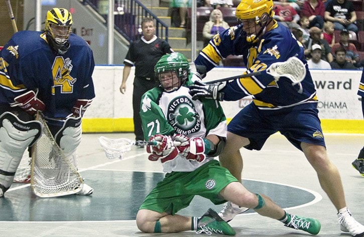 Victoria Shamrocks play Lacrosse versus the Coquitlam Adanacs photo