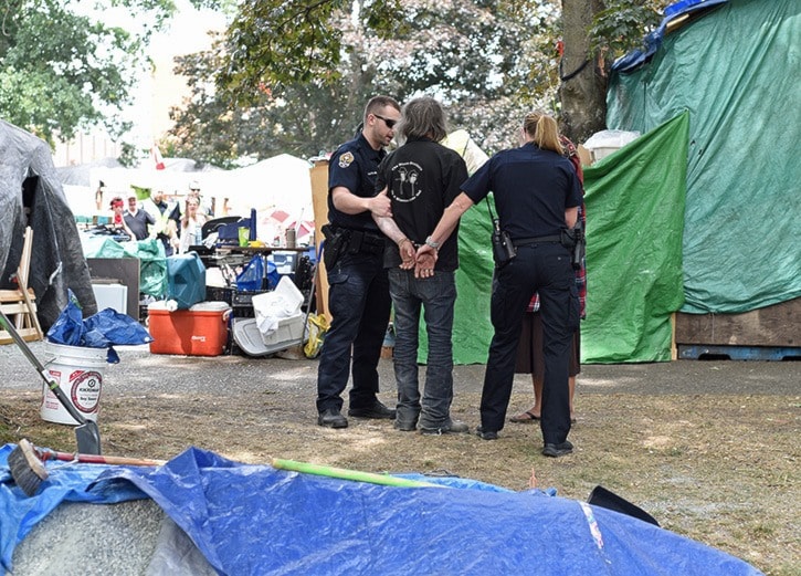 Tent City Arrest 1