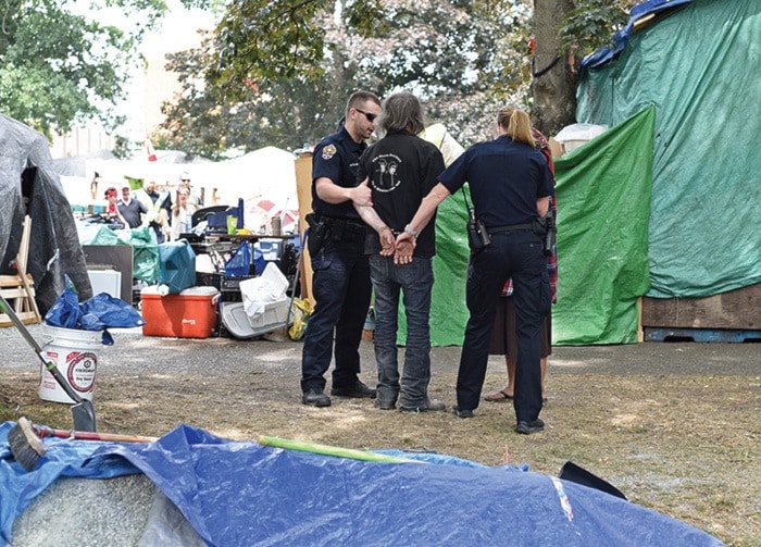 Tent City Arrest 1